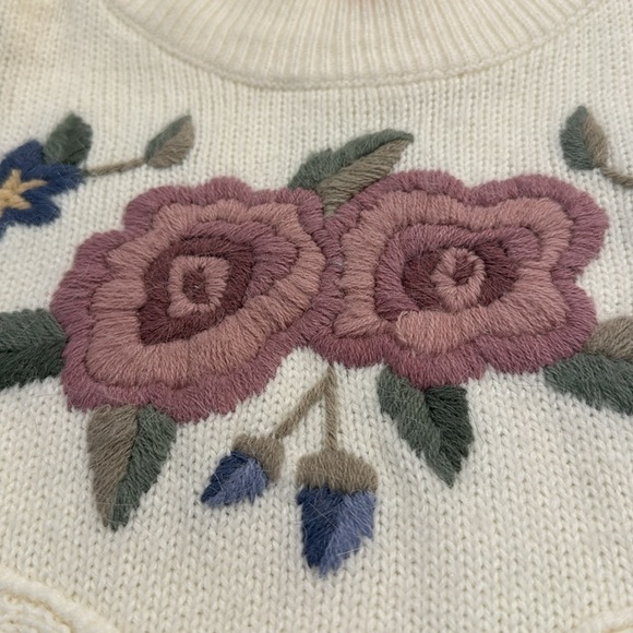 Vintage Alfred Dunner knit embroidered jumper sweater like love shack fancy - Picture 5 of 8